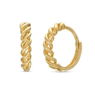 Cascading 13.2mm Hoop Earrings in 10K Gold