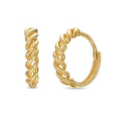 Cascading 13.2mm Hoop Earrings in 10K Gold