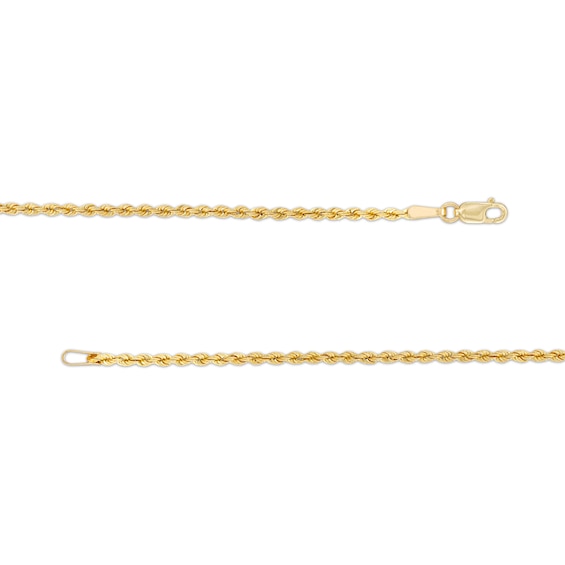 Child's 1.8mm Rope Chain Bracelet in Hollow 10K Gold - 6.0"