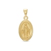 Thumbnail Image 1 of Oval Virgin Mary &quot;Pray for Us&quot; Charm in 14K Gold