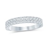 Thumbnail Image 0 of 0.45 CT. T.W. Diamond Double Row Stackable Band in 14K White Gold