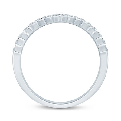 0.23 CT. T.W. Diamond Lattice-Style Stackable Band in 10K White Gold