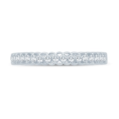 0.23 CT. T.W. Diamond Lattice-Style Stackable Band in 10K White Gold