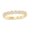 Thumbnail Image 1 of 0.23 CT. T.W. Diamond Bead Frame Vintage-Style Stackable Band in 10K Gold