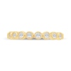 Thumbnail Image 4 of 0.23 CT. T.W. Diamond Bead Frame Vintage-Style Stackable Band in 10K Gold