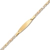 Child's Heart Stampato I.D. Bracelet in 10K Tri-Tone Gold - 6.0"