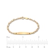 Child's Heart Stampato I.D. Bracelet in 10K Tri-Tone Gold - 6.0"