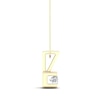 Thumbnail Image 1 of 0.10 CT. Canadian Certified Diamond Solitaire Square Block Pendant in 14K Gold (I/I2)