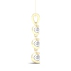 Thumbnail Image 1 of 0.25 CT. T.W. Canadian Certified Diamond Linear Trio Tension-Set Pendant in 14K Gold (I/I2) - 17"
