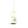 Thumbnail Image 1 of 0.50 CT. Canadian Certified Diamond Solitaire Square Block Pendant in 14K Gold (I/I2)