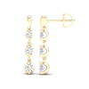 0.50 CT. T.W. Canadian Certified Diamond Linear Trio Tension-Set Drop Earrings in 14K Gold (I/I2)