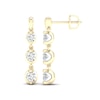 Thumbnail Image 0 of 1.00 CT. T.W. Canadian Certified Diamond Linear Trio Tension-Set Drop Earrings in 14K Gold (I/I2)