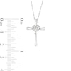 Thumbnail Image 1 of Diamond Accent Miracle Heart Cross Pendant in Sterling Silver