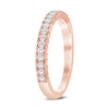 Thumbnail Image 1 of 0.23 CT. T.W. Diamond Lattice-Style Stackable Band in 10K Rose Gold