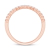 Thumbnail Image 2 of 0.23 CT. T.W. Diamond Lattice-Style Stackable Band in 10K Rose Gold