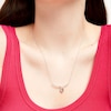 Thumbnail Image 1 of Unstoppable Love™ 0.20 CT. T.W. Diamond Dangle Flame Twist Necklace in Sterling Silver