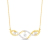 Thumbnail Image 0 of Unstoppable Love™ 0.15 CT. T.W. Diamond Dangle Cascading Necklace in 10K Gold