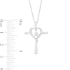 Thumbnail Image 2 of Unstoppable Love™ Diamond Accent Dangle Cross Pendant in Sterling Silver