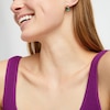 Pear-Shaped Lab-Created Emerald and Freshwater Cultured Pearl Drop Earrings in Sterling Silver