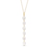 Thumbnail Image 0 of 6.0-7.0mm Baroque Freshwater Cultured Pearl Dangle Drop Pendant in 10K Gold