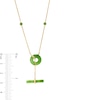 Thumbnail Image 3 of Jade Toggle Necklace in 14K Gold