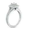 Thumbnail Image 1 of Previously Owned - Vera Wang Love Collection 0.58 CT. T.W. Princess-Cut Diamond Double Frame Ring in 14K White Gold