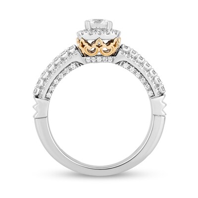 Collector's Edition Enchanted Disney 0.80 CT. T.W. Diamond Frame Engagement Ring in 14K Two-Tone Gold