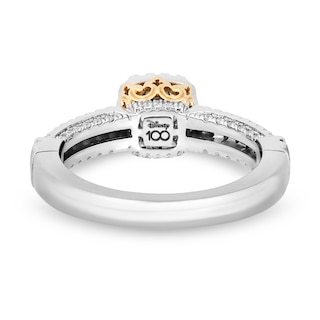 Collector's Edition Enchanted Disney 0.80 CT. T.W. Diamond Frame Engagement Ring in 14K Two-Tone Gold