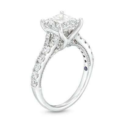 Vera Wang Love Collection 2.45 CT. T.W. Princess-Cut Certified Lab-Created Diamond Engagement Ring in 14K White Gold (F/VS2)