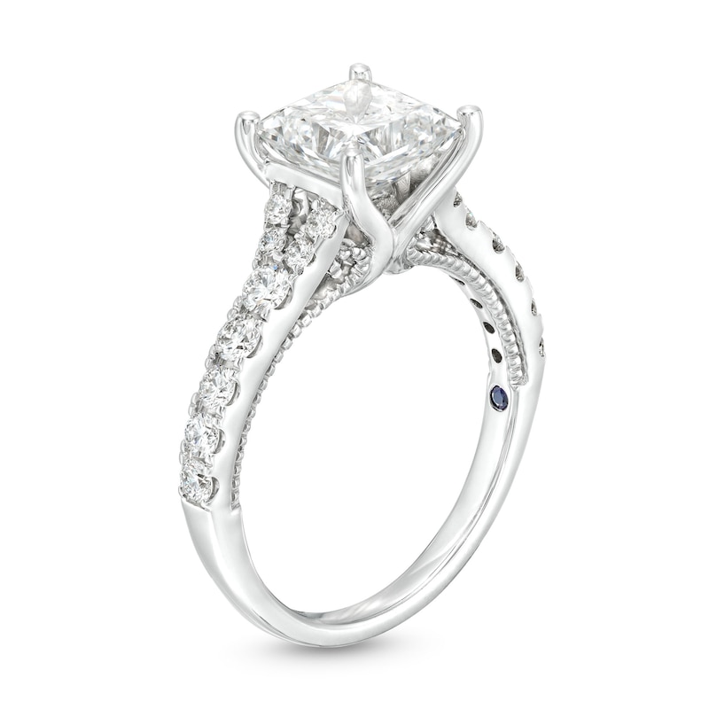 TRUE Lab-Created Diamonds by Vera Wang Love 2.45 CT. T.W. Princess-Cut Engagement Ring in 14K White Gold (F/VS2)|Peoples Jewellers