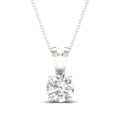 CT. Certified Lab-Created Diamond Solitaire Pendant in 10K White Gold (I/SI2