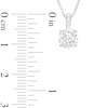 Thumbnail Image 3 of 0.90 CT. Certified Lab-Created Diamond Solitaire Pendant in 10K White Gold (I/SI2)