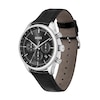 Thumbnail Image 1 of Men's Hugo Boss Gregor Chronograph Black Leather Strap Watch with Black Dial (Model: 1514049)