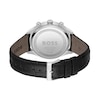 Thumbnail Image 2 of Men's Hugo Boss Gregor Chronograph Black Leather Strap Watch with Black Dial (Model: 1514049)
