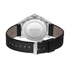 Thumbnail Image 2 of Men's Hugo Boss Solgrade Chronograph Black Leather Strap Watch with Grey Dial (Model: 1514031)