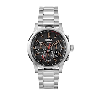 Men's Hugo Boss Solgrade Chronograph Watch with Black Dial (Model: 1514032)