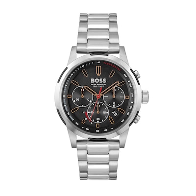 Men's Hugo Boss Solgrade Chronograph Watch with Black Dial (Model: 1514032)