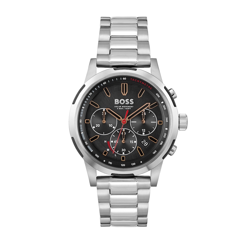 Men's Hugo Boss Solgrade Chronograph Watch with Black Dial (Model: 1514032)