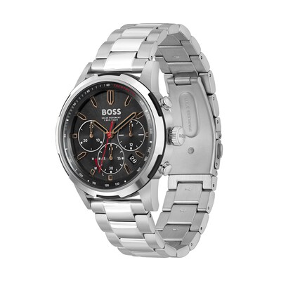 Men's Hugo Boss Solgrade Chronograph Watch with Black Dial (Model: 1514032)