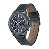 Thumbnail Image 1 of Men's Hugo Boss Troper Chronograph Blue Leather Strap Watch with Blue Dial (Model: 1514056)