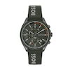 Thumbnail Image 1 of Men's Hugo Boss Velocity Green Silicone Strap Chronograph Watch with Green Dial (Model: 1514060)