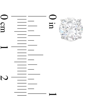 CT. T.W. Certified Lab-Created Diamond Solitaire Stud Earrings in 14K White Gold (I/SI2