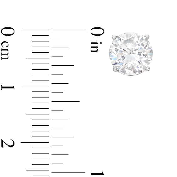 CT. T.W. Certified Lab-Created Diamond Solitaire Stud Earrings in 14K White Gold (I/SI2