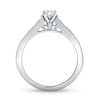 0.69 CT. T.W. Princess-Cut Diamond Engagement Ring in 14K White Gold (I/I2)