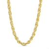 3.0mm Glitter Rope Chain Necklace in Solid 10K Gold