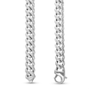 Men's Polished and Satin 3.5mm Reversible Curb Chain Bracelet and Necklace Set in Solid Stainless Steel