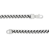 Men's 5.5mm Franco Chain Necklace in Solid Stainless Steel  with Black Ion-Plate - 24"