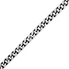 Men's 6.0mm Franco Chain Bracelet in Solid Stainless Steel  with Black Ion-Plate - 8.5"