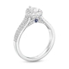 Thumbnail Image 2 of Vera Wang Love Collection 1.23 CT. T.W. Pear-Shaped Diamond Flower Frame Engagement Ring in 14K White Gold (I/SI2)