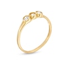 Thumbnail Image 1 of Child's Cubic Zirconia Three Stone Ring in 10K Gold